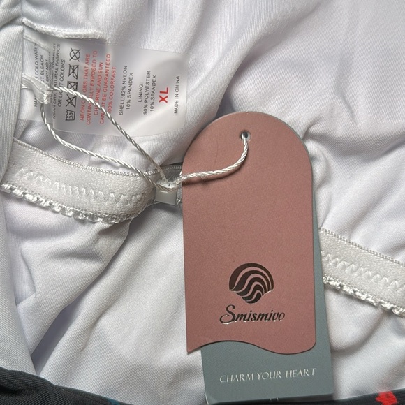 Smismivo Tummy Control Swimwear Halter One Piece Ruched Slimming Bathing Suit XL - Picture 12 of 14